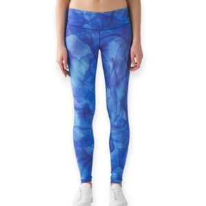 Lululemon Wonder Under Pant 111 Midnight Tulle Leggings Sz. 4 EUC